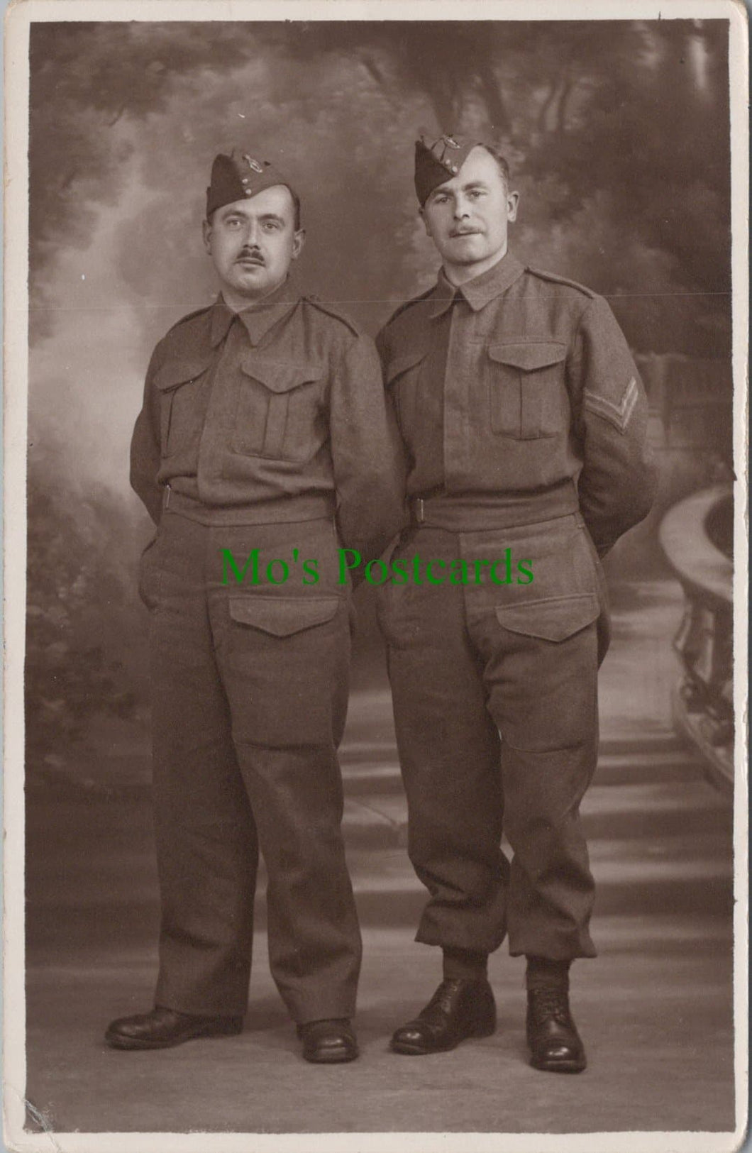 Military Postcard - Two British Soldiers