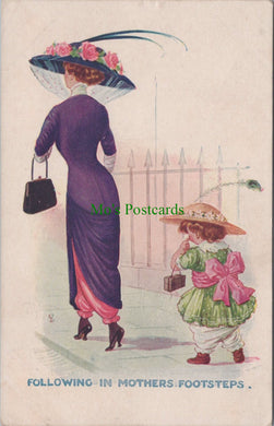 Child Following in Mothers Footsteps