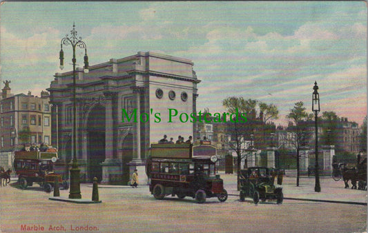 Traffic at Marble Arch, London