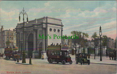 Traffic at Marble Arch, London