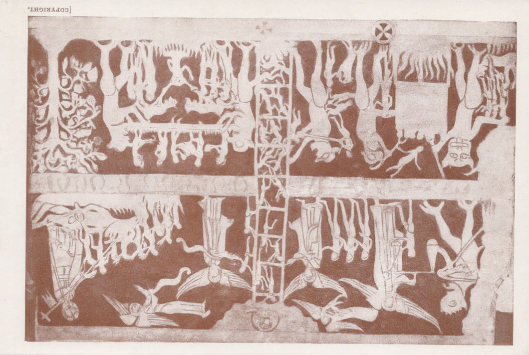 Surrey Postcard - Wall Painting, S.Peter and S.Paul Church, Chaldon - Mo’s Postcards 