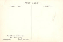 Load image into Gallery viewer, London Postcard - Royal Botanic Gardens, Kew - The Lake in Spring - Mo’s Postcards 
