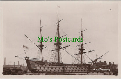 Naval Postcard - H.M.S.Victory, Portsmouth