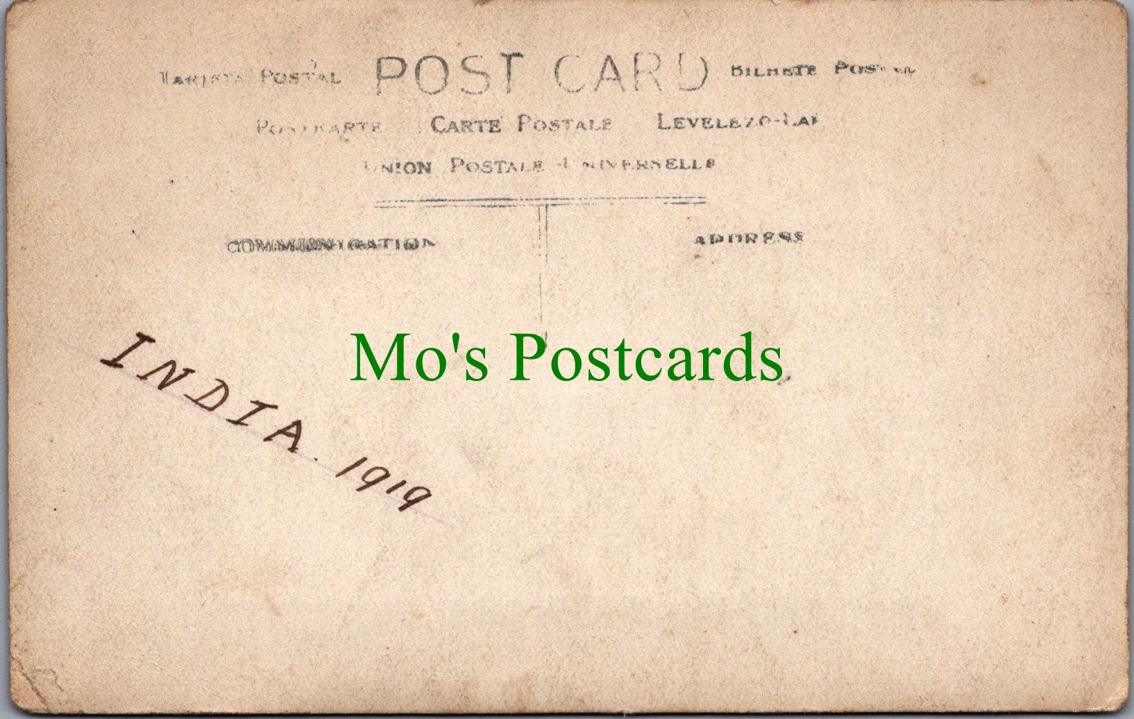 Military Postcard - R.A.T.A, India 1919