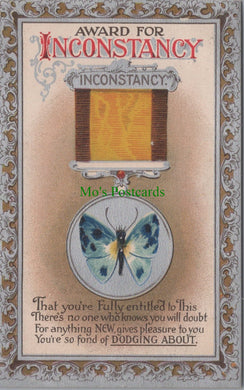 Award For Inconstancy - Medal & Butterfly