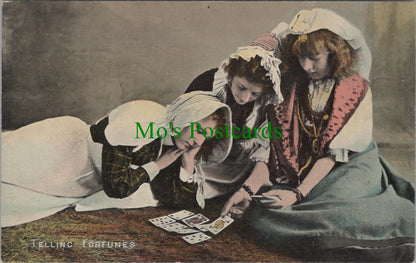 Playing Cards Postcard - Telling Fortunes