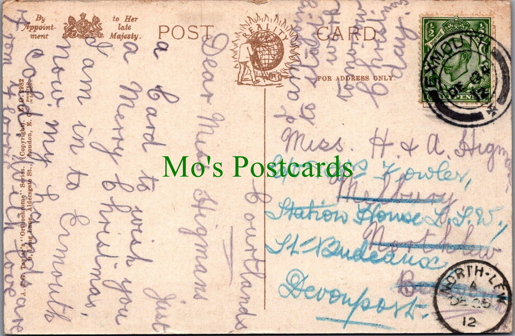 Greetings Postcard - A Hearty Christmas Wish