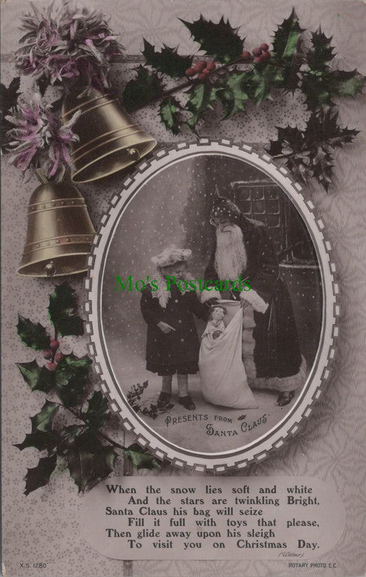 Greetings Postcard - Presents From Santa Claus