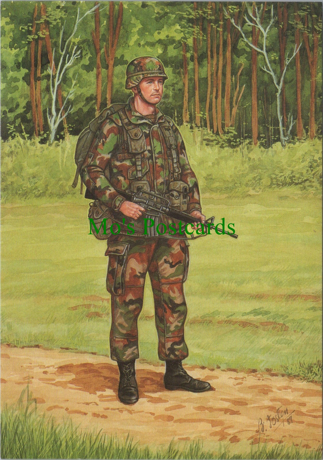 Military Postcard - United States Marine Corps