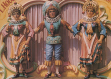Load image into Gallery viewer, Music Postcard - Three Figures, 57 Key Hooghuys Street Organ, &#39;Witte Merel&#39; - Mo’s Postcards 
