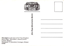 Load image into Gallery viewer, Music Postcard - Three Figures, 57 Key Hooghuys Street Organ, &#39;Witte Merel&#39; - Mo’s Postcards 
