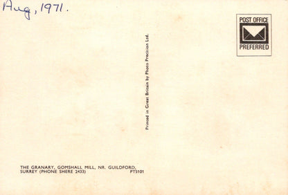 Surrey Postcard - The Granary, Gomshall Mill, Nr Guildford - Mo’s Postcards 