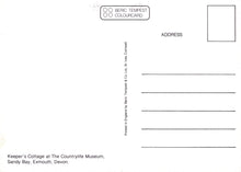 Load image into Gallery viewer, Devon Postcard - Keeper&#39;s Cottage, Countrylife Museum, Sandy Bay, Exmouth - Mo’s Postcards 
