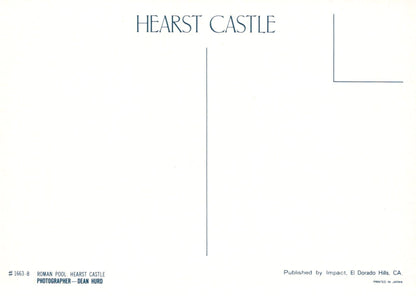 America Postcard - Roman Pool, Hearst Castle, San Simeon, California - Mo’s Postcards 