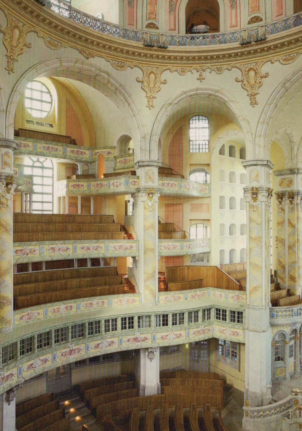 Germany Postcard - Dresden - Frauenkirche - Kirchraum Nach Nord / Ost - Mo’s Postcards 