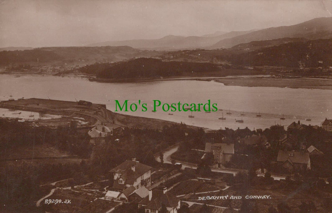 Aerial View of Deganwy and Conway