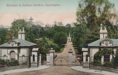 Warwickshire Postcard - Entrance To Jephson Gardens, Leamington - Mo’s Postcards 