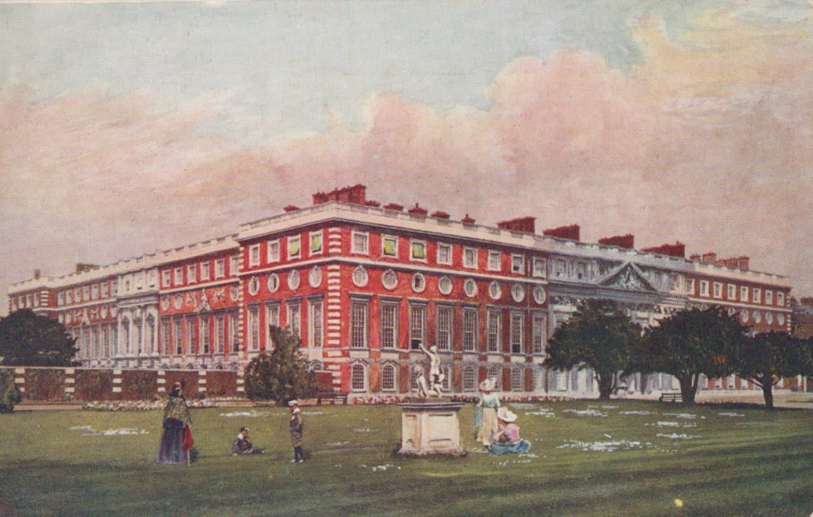 Middlesex Postcard - South-East Front, Hampton Court Palace - Mo’s Postcards 