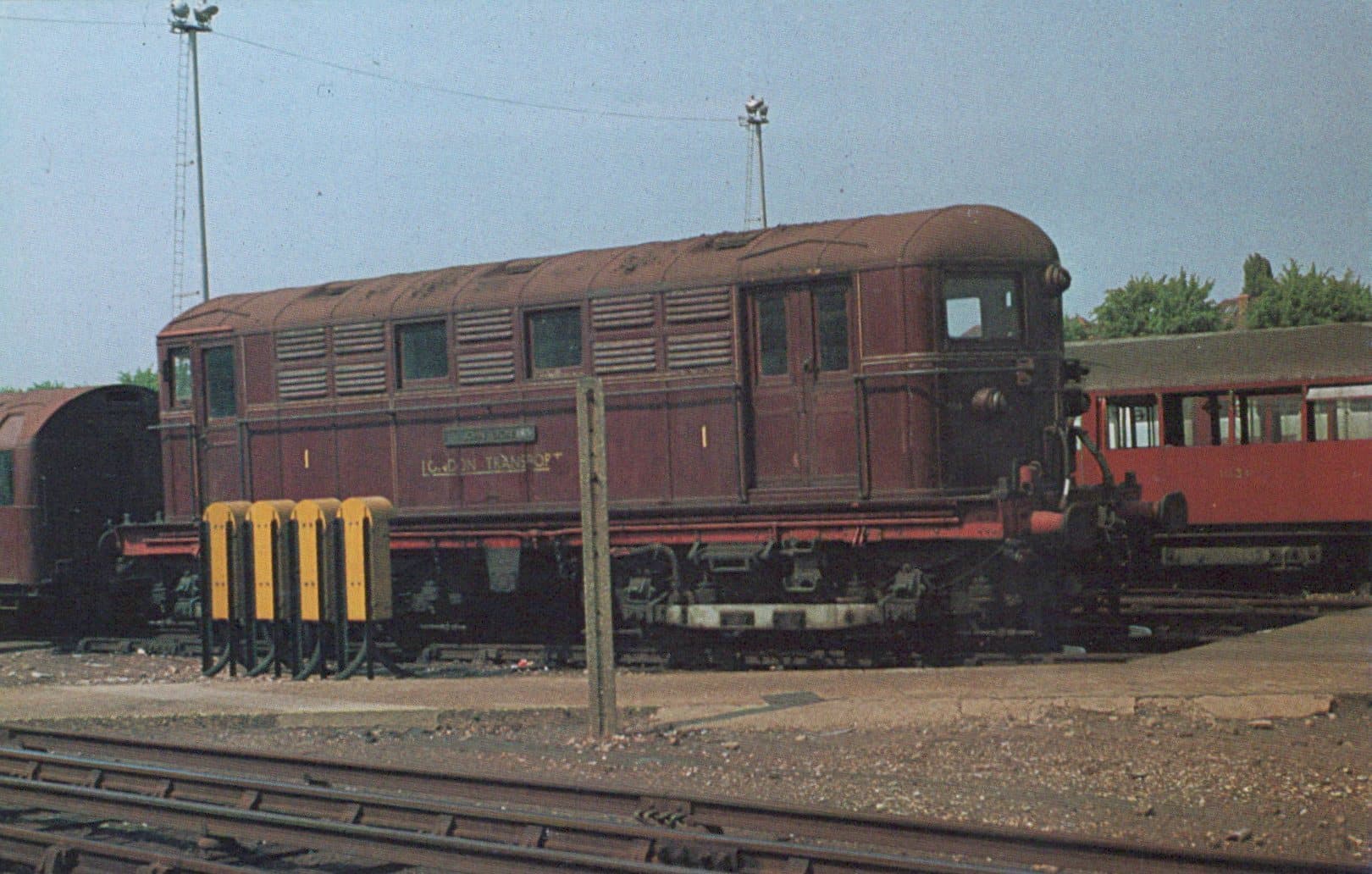 Railways Postcard - No 1, London Transport Locomotive "John Lyon" at Neasden in 1969 - Mo’s Postcards 