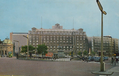 Yorkshire Postcard - Queens Hotel and City Square, Leeds - Mo’s Postcards 