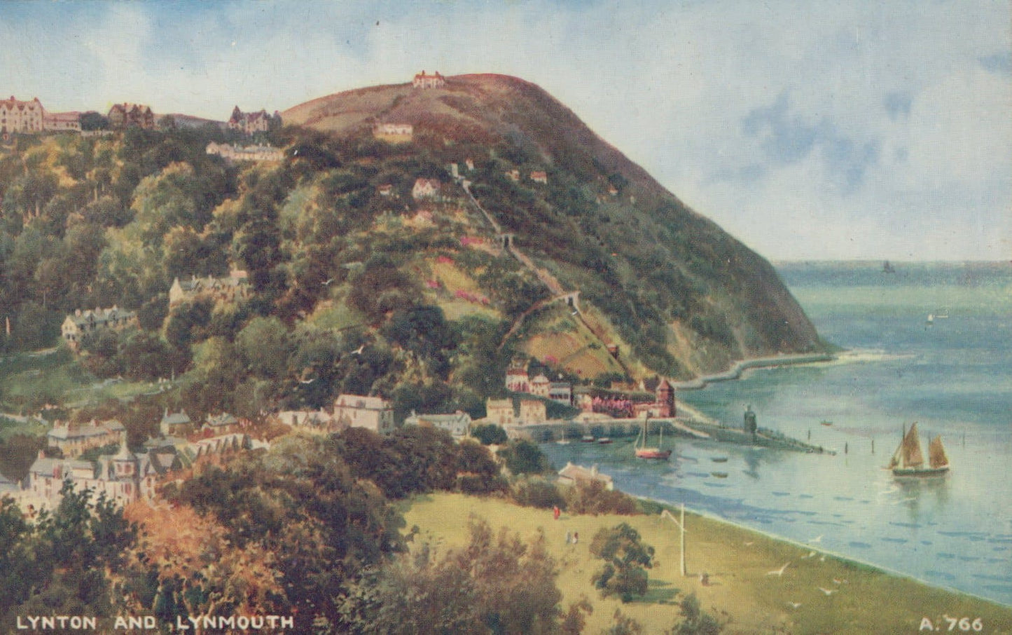 Devon Postcard - Lynton and Lynmouth - Mo’s Postcards 