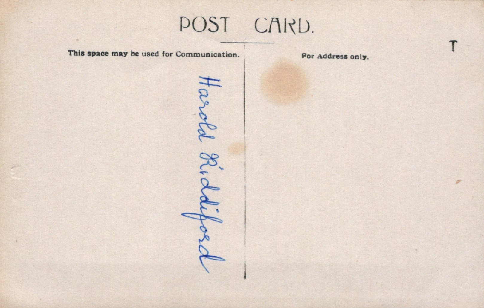 People Postcard - Real Photo Portrait of a Baby Called Harold Riddiford - Mo’s Postcards 
