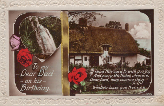 Greetings Postcard - To My Dear Dad on His Birthday - Mo’s Postcards 