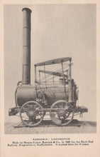 Load image into Gallery viewer, Railways Postcard - &quot;Agenoria&quot; Locomotive Made By Messrs Foster, Rastrick &amp; Co in 1829 - Mo’s Postcards 
