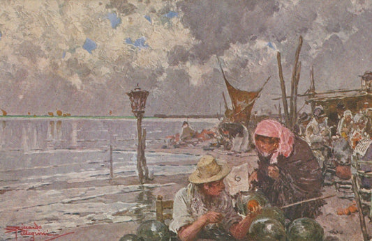 Art Postcard - R.Pellegini - Spiaggia - Playa - Plage - Strand - Seashore - Mo’s Postcards 