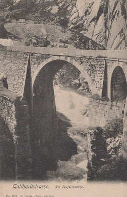 Switzerland Postcard - Gotthardstrasse - Die Teufelsbrucke - Mo’s Postcards 
