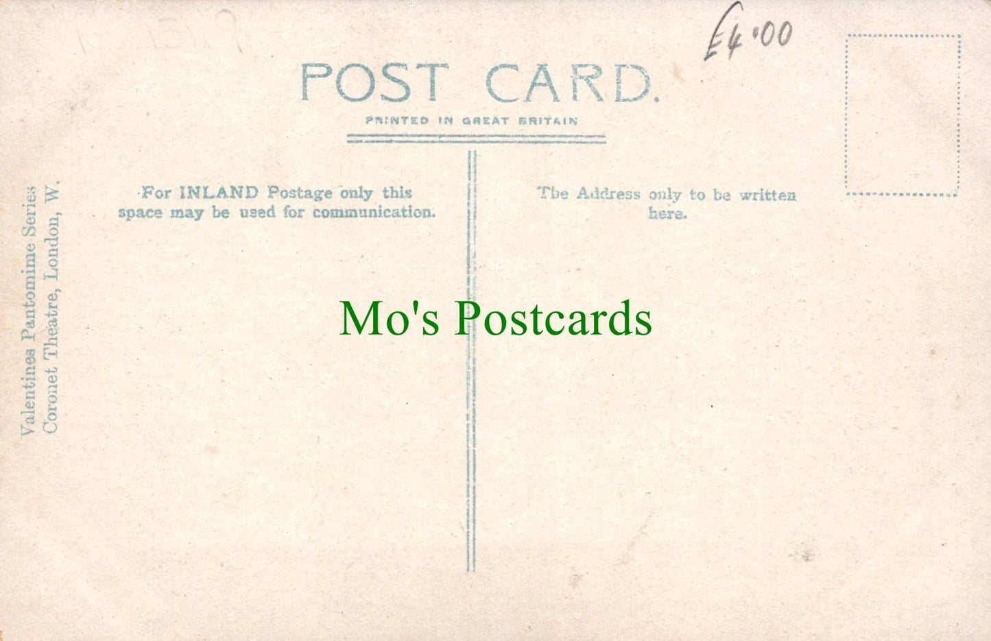 Actress Postcard - Miss Street, Britannia
