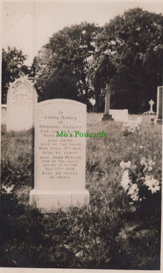 Death Postcard - Grave of John Hudson