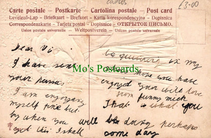 Glamour Postcard - Fashion - Couple Kissing