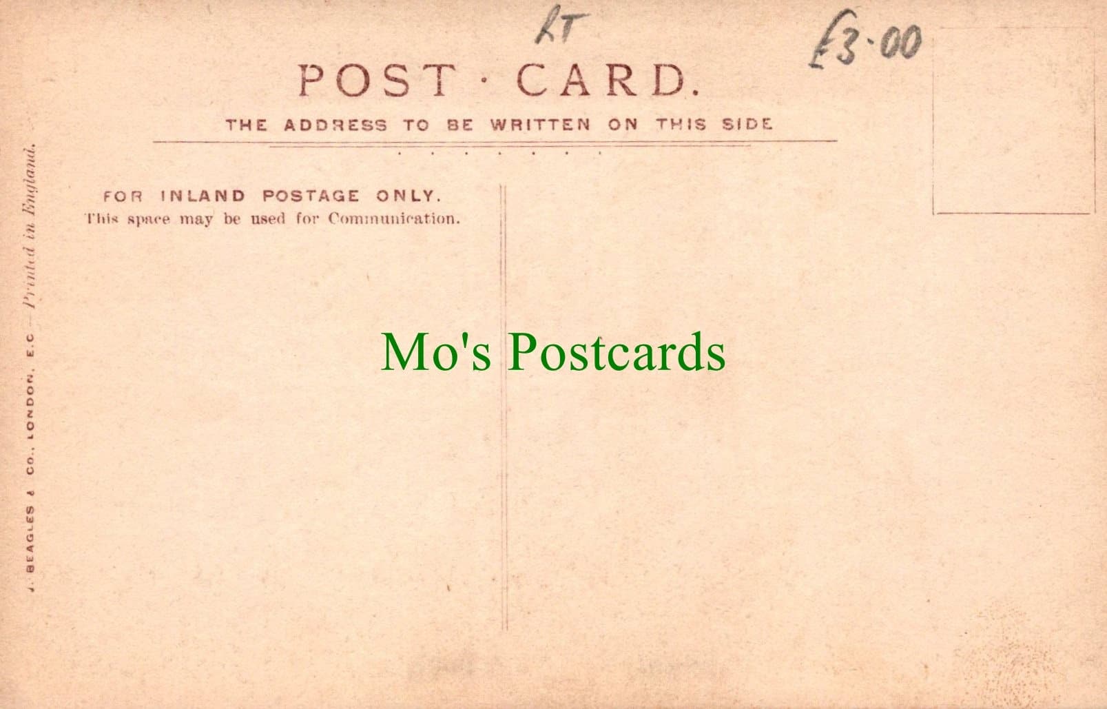 Actress Postcard - Miss Louie Pounds