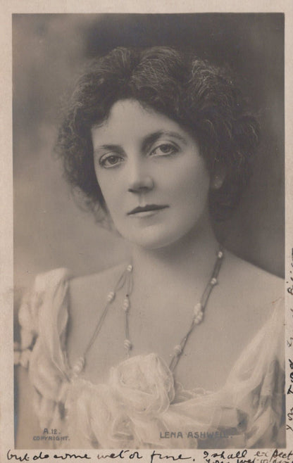 Actress Postcard - Miss Lena Ashwell, 1906 - Mo’s Postcards 