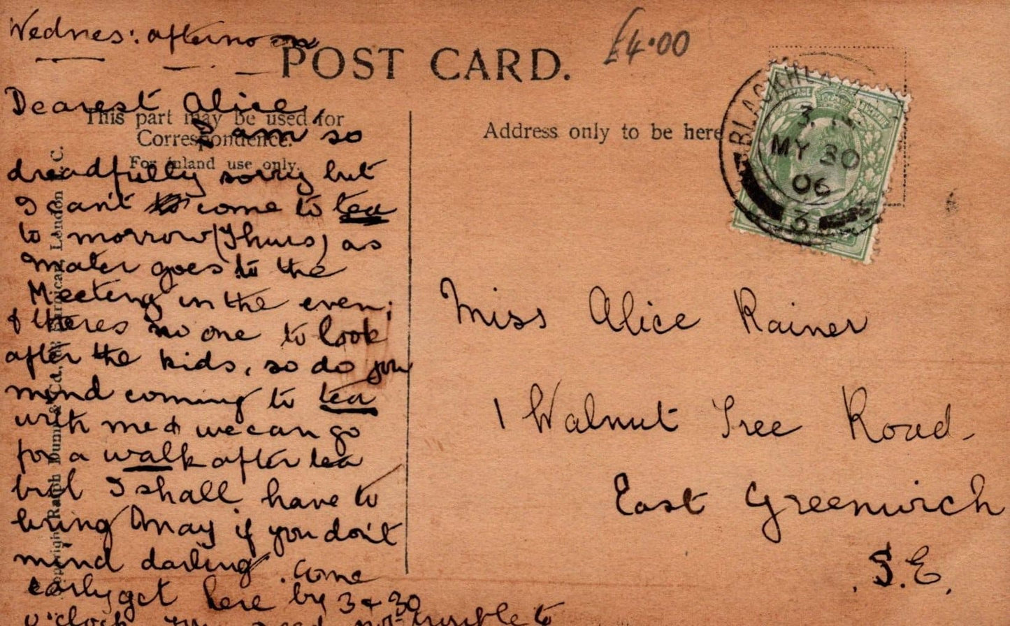 Actress Postcard - Miss Lena Ashwell, 1906 - Mo’s Postcards 