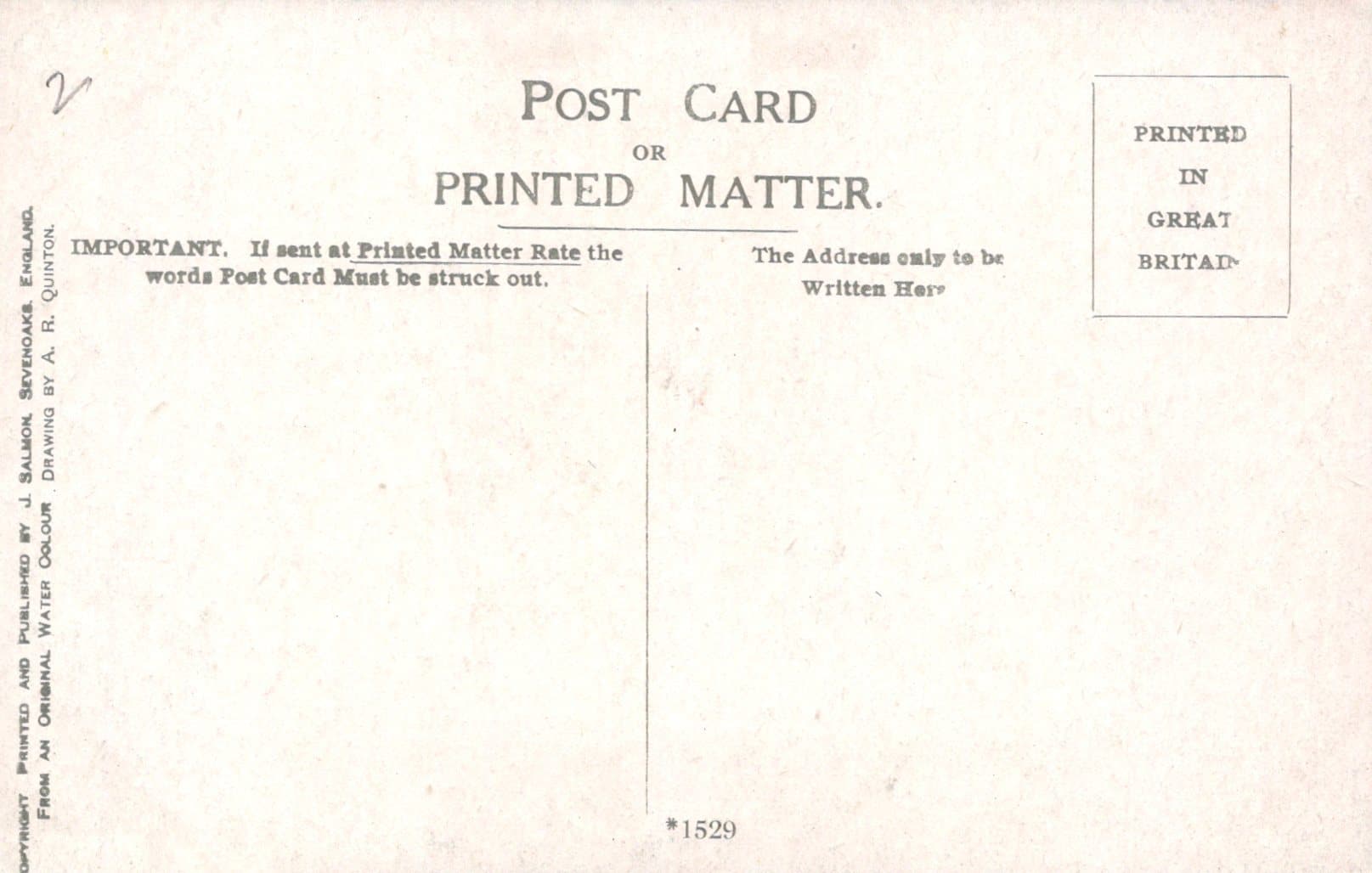 Surrey Postcard - Leith Hill Tower, Dorking - Artist A.R.Quinton - Mo’s Postcards 