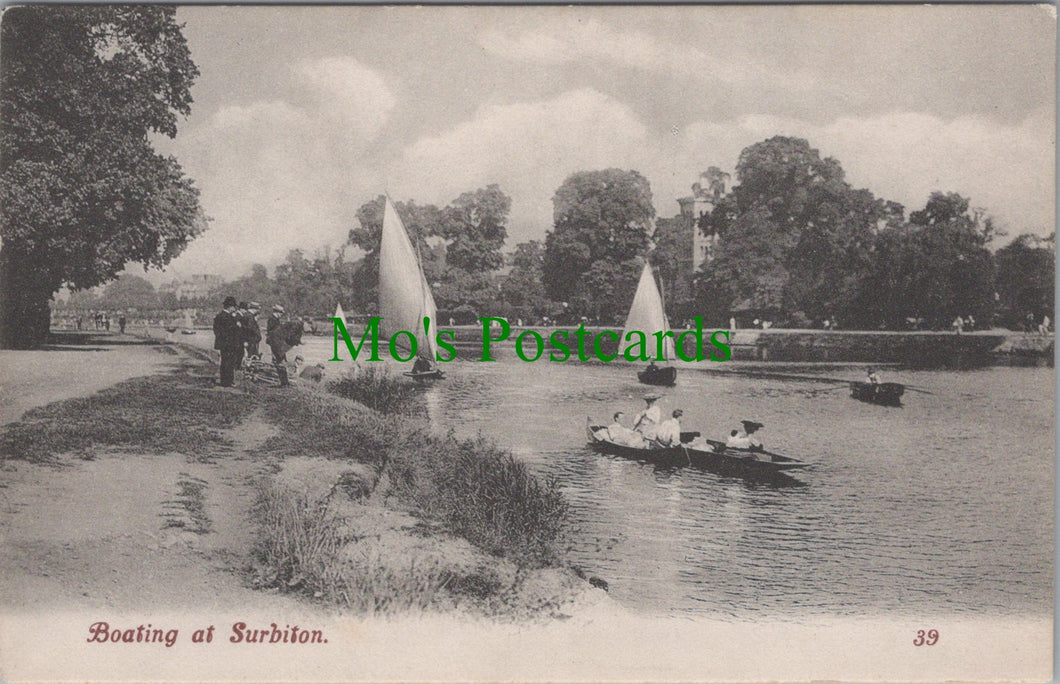 Boating at Surbiton, Surrey