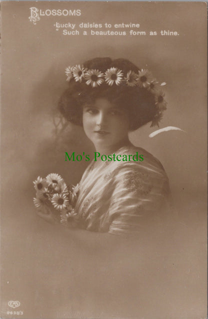 Glamour Postcard - Blossoms Poem