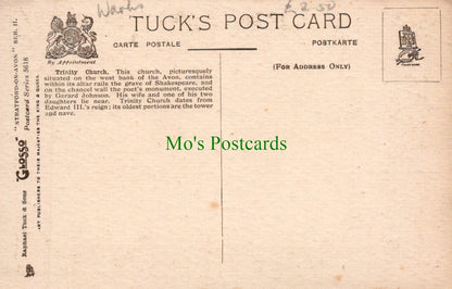 Trinity Church, Stratford-On-Avon, Warwickshire - Mo’s Postcards 
