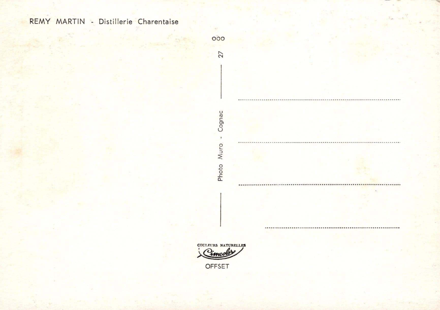 France Postcard - Remy Martin - Distillerie Charentaise - Mo’s Postcards 