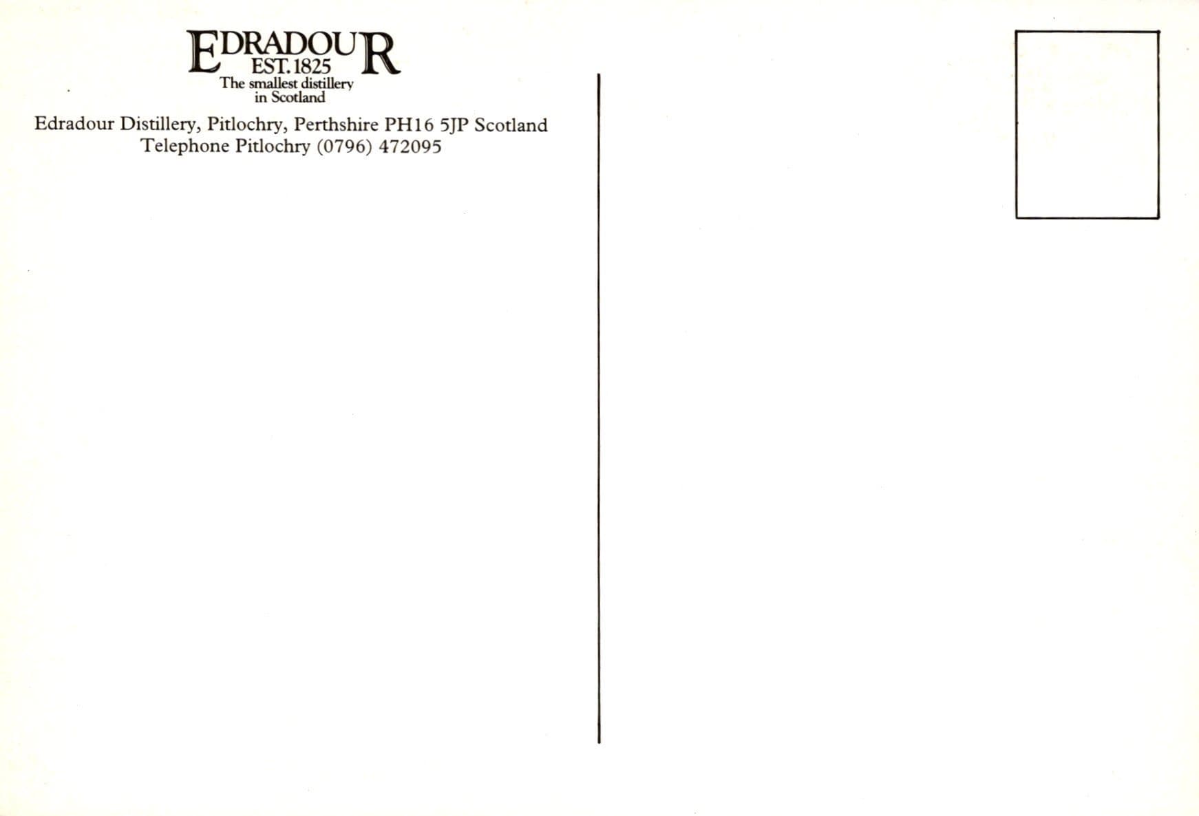 Scotland Postcard - Edradour Distillery, Pitlochry, Perthshire - Mo’s Postcards 