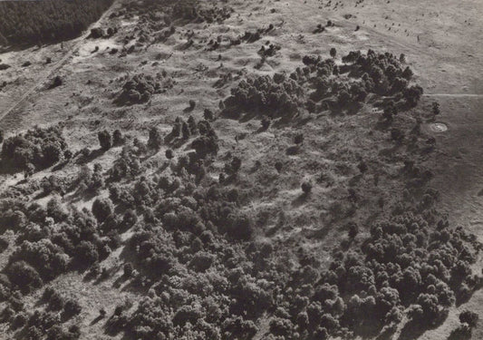 Norfolk Postcard - Aerial View of Grimes Graves, Weeting - Mo’s Postcards 