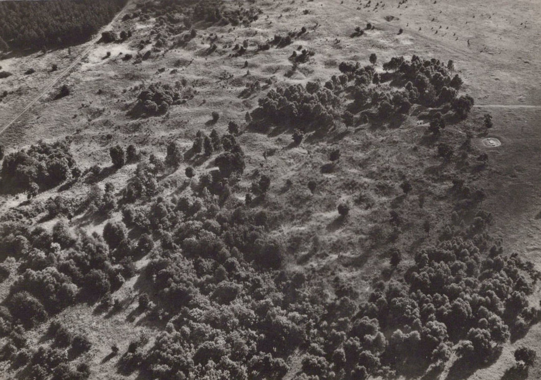 Norfolk Postcard - Aerial View of Grimes Graves, Weeting - Mo’s Postcards 