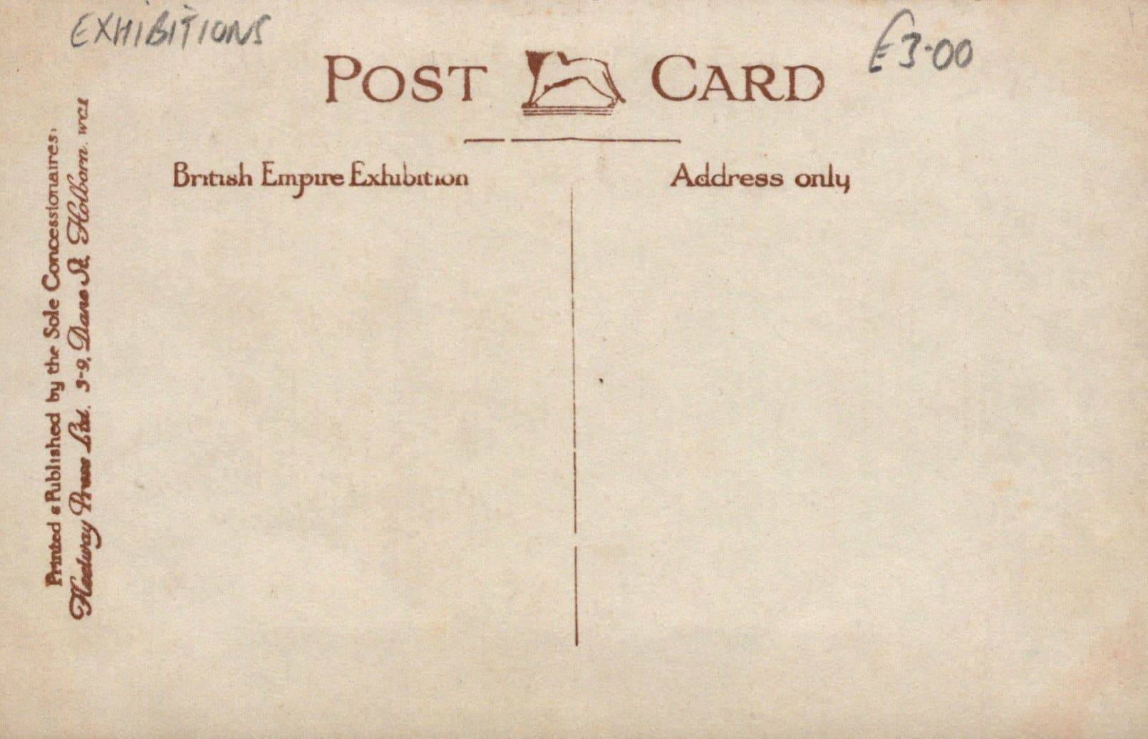 Exhibition Postcard - The British Empire Exhibition - Onward Christian Soldiers - Mo’s Postcards 