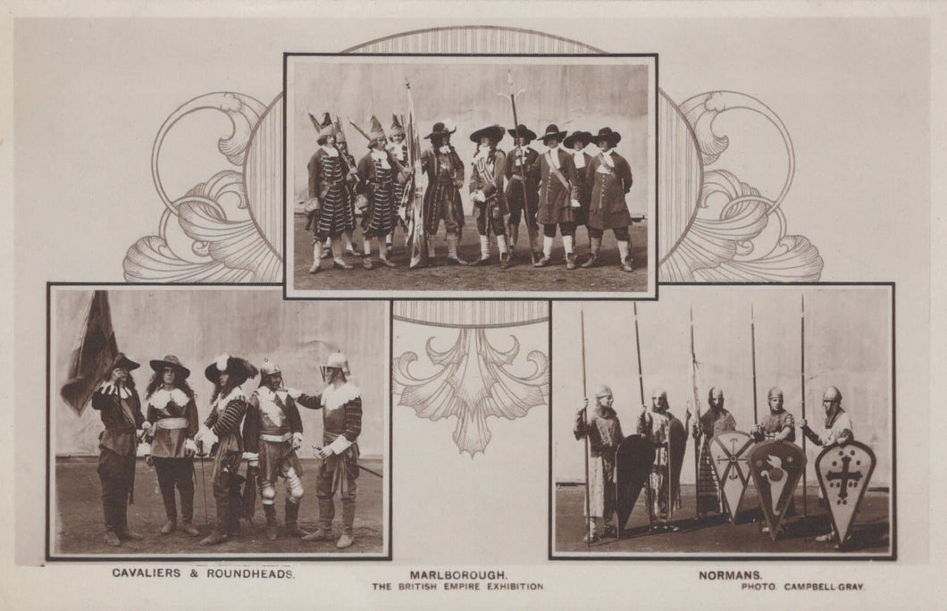 Exhibition Postcard - Marlborough - Cavaliers & Roundheads and Normans - Mo’s Postcards 