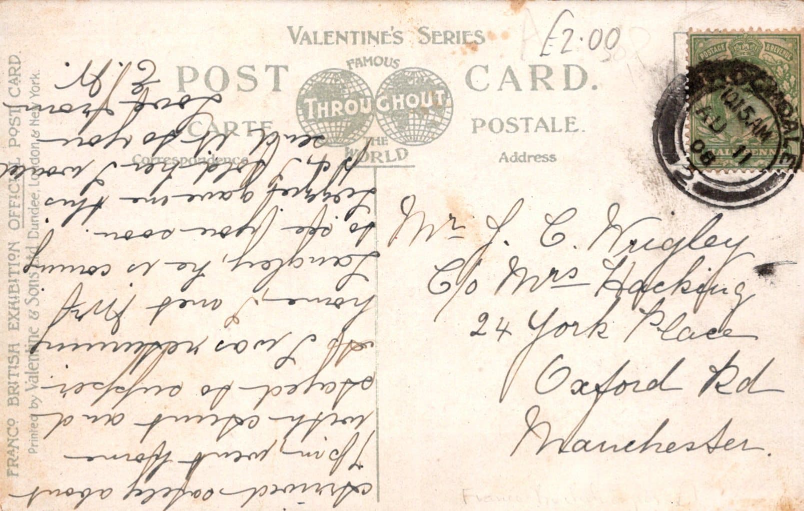 Exhibition Postcard - Court of Arts, Franco-British Exhibition, London, 1908 - Mo’s Postcards 
