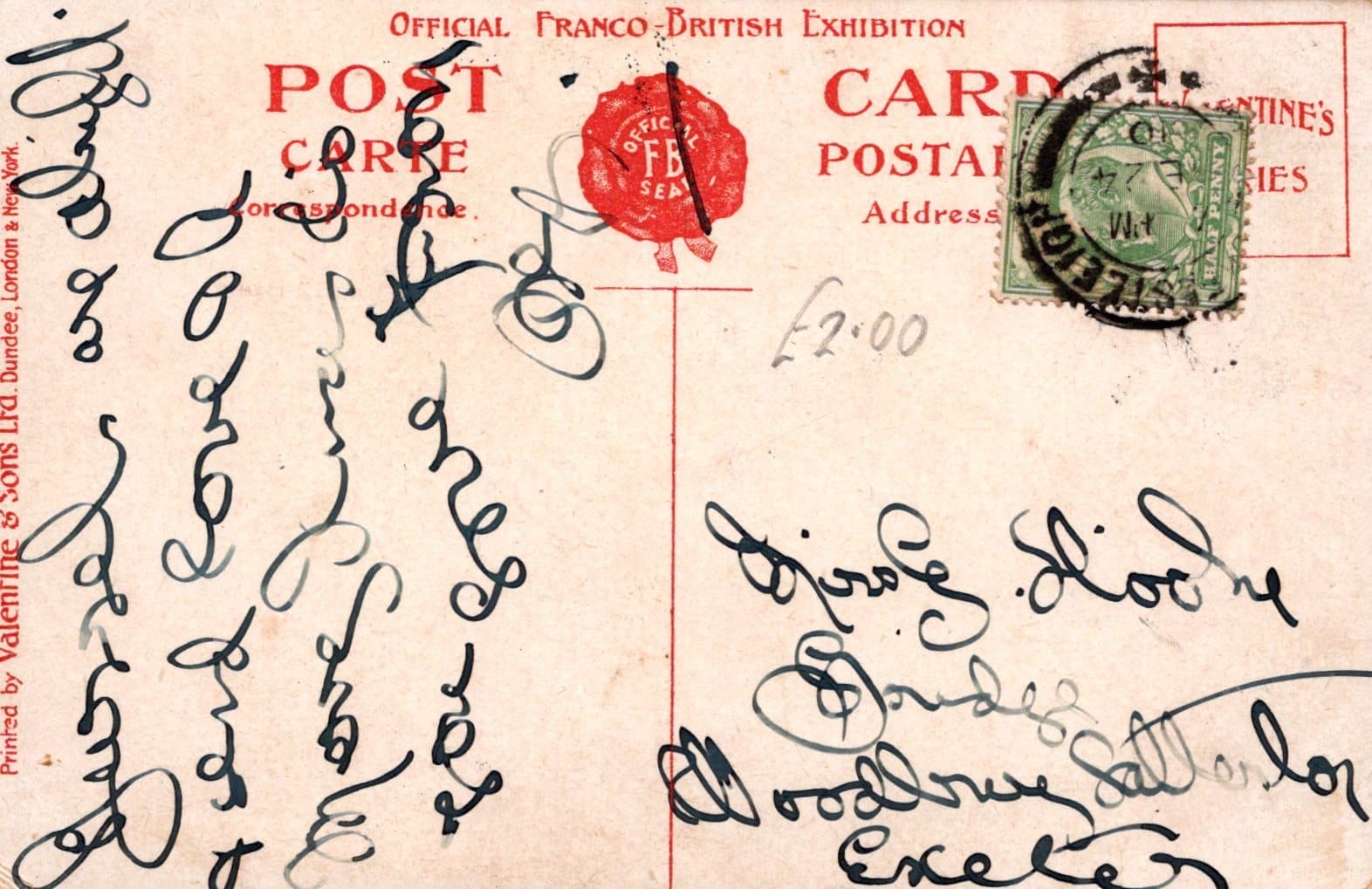 Exhibition Postcard - In Court of Honour, Franco-British Exhibition, London, 1908 - Mo’s Postcards 
