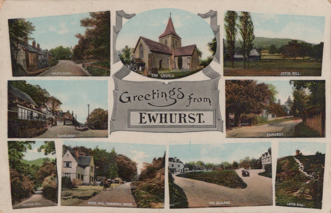 Surrey Postcard - Greetings From Ewhurst - Mo’s Postcards 