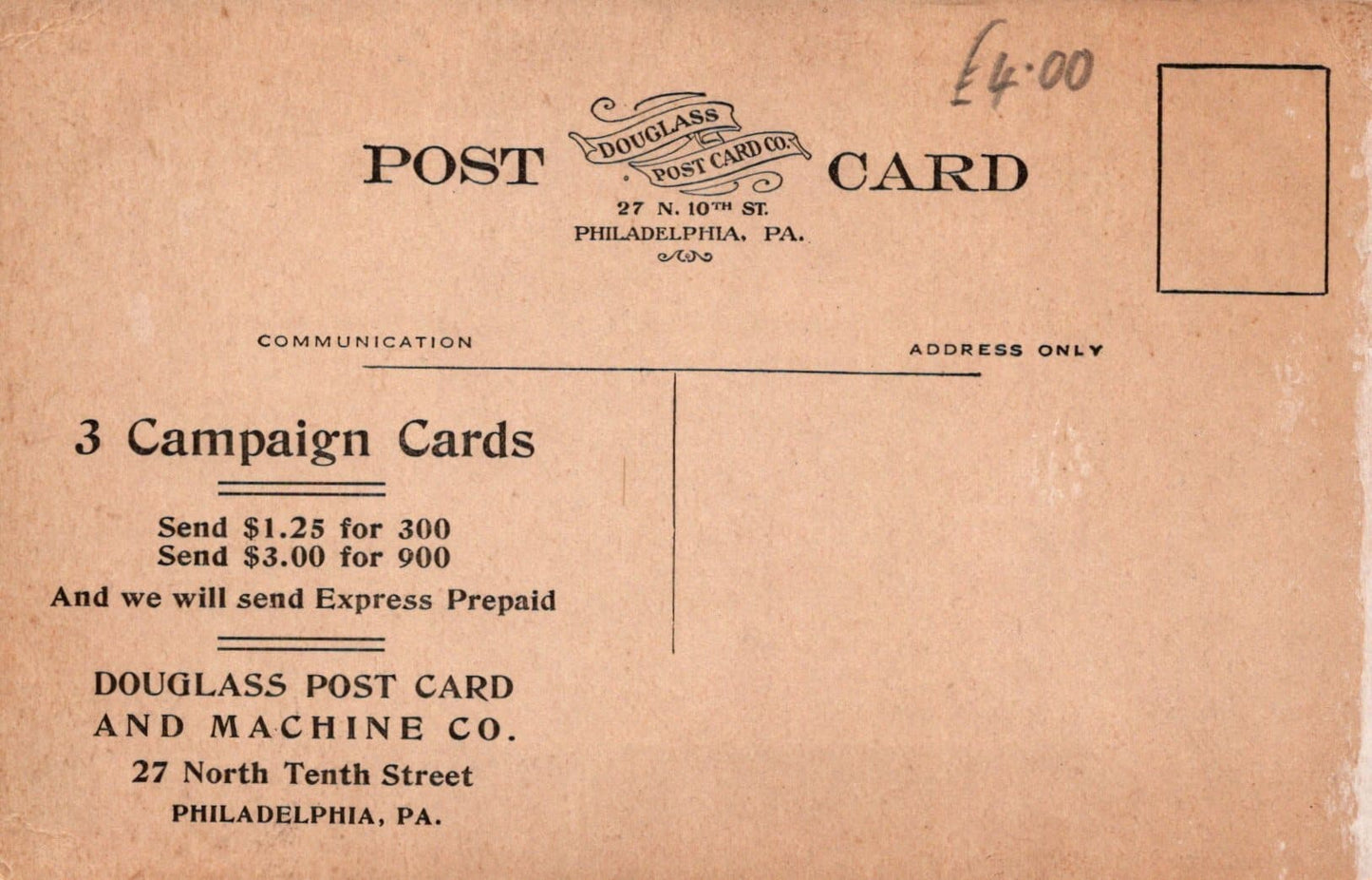 Politics Postcard - America - Our Next President Campaign Card - Mo’s Postcards 
